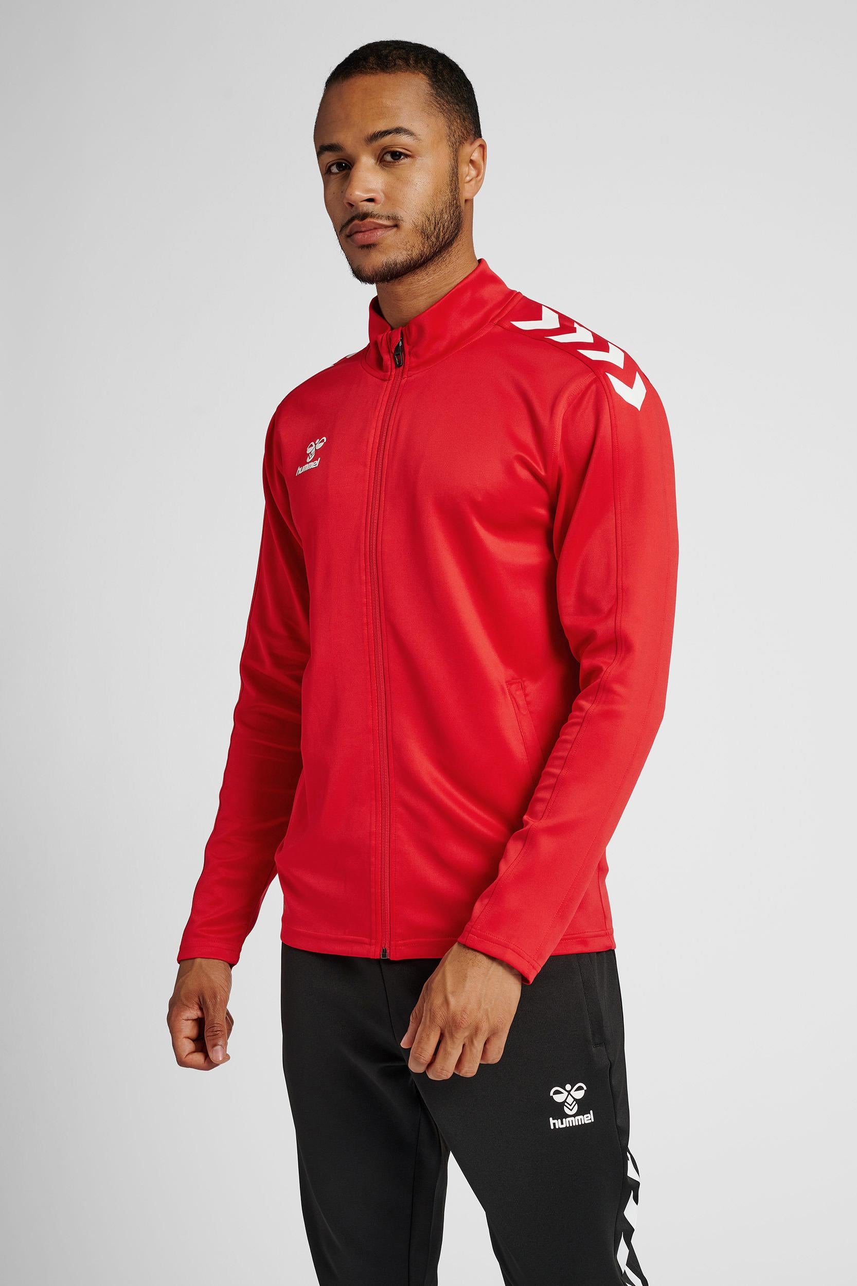 HUMMEL - Hmlcore Xk Poly Zip Sweat - True Red