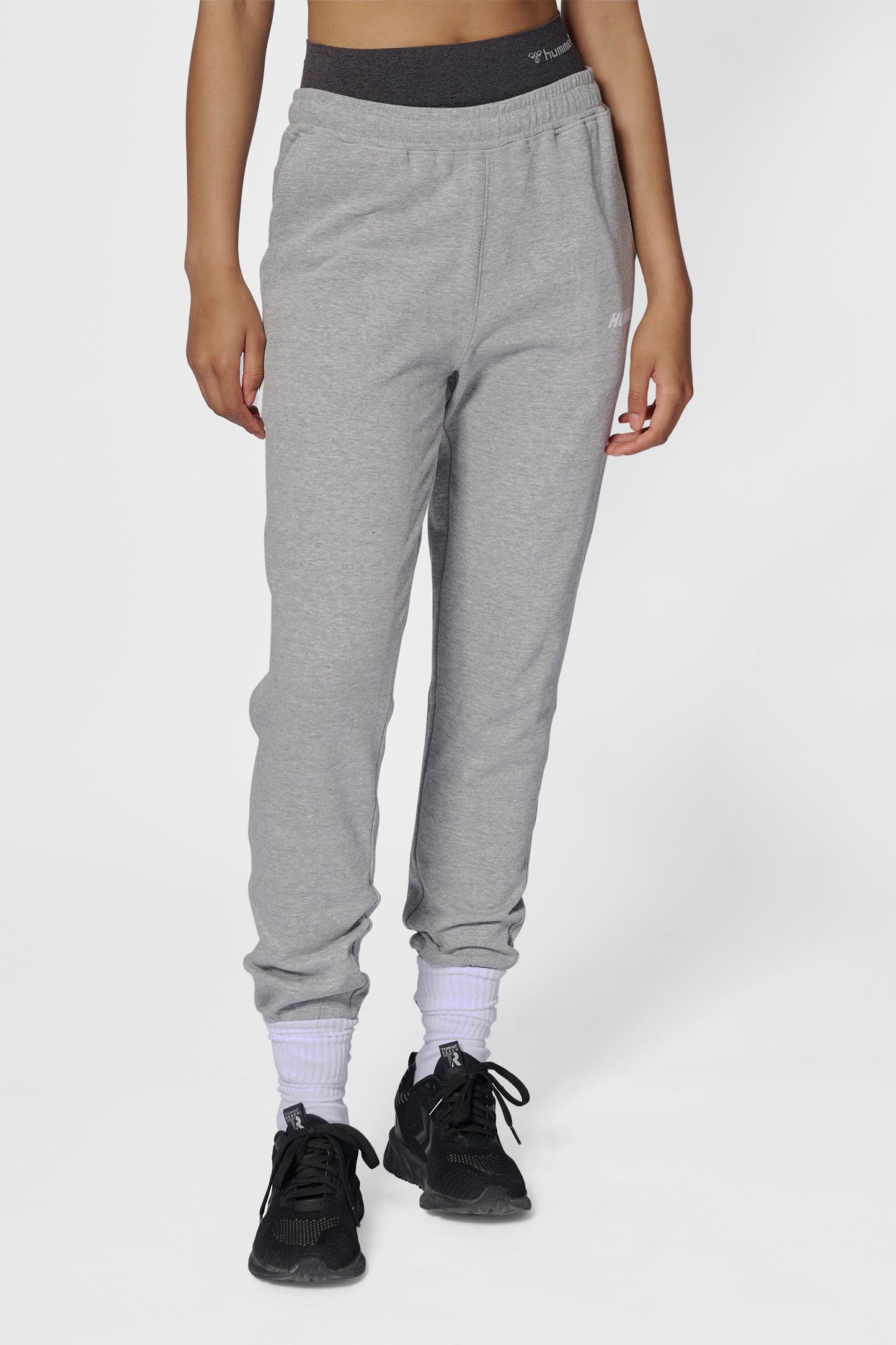 HUMMEL - Hmlelemental Regular Pants Woman - Grey Melange