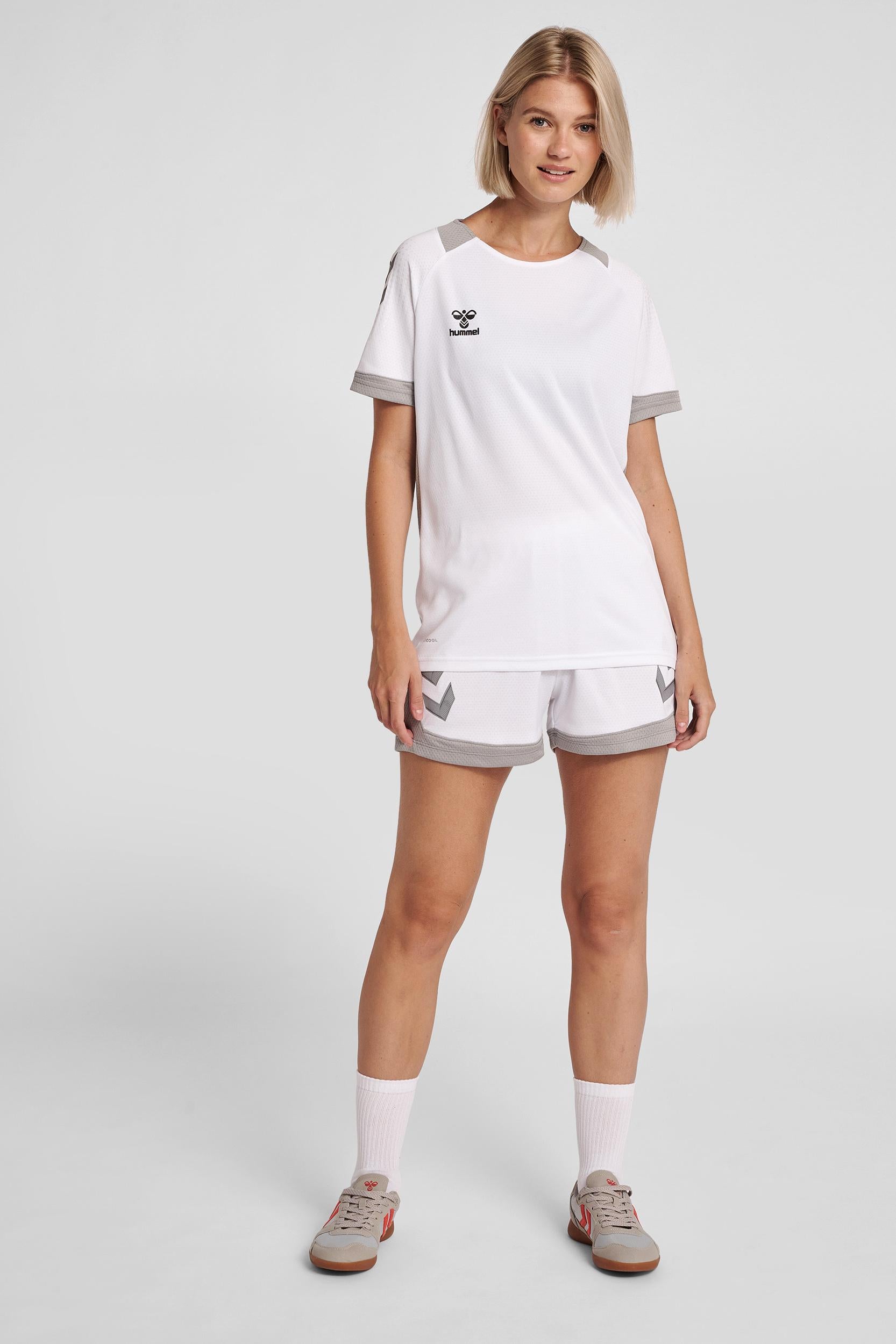 HUMMEL - Hmllead Womens S/s Poly Jersey - White