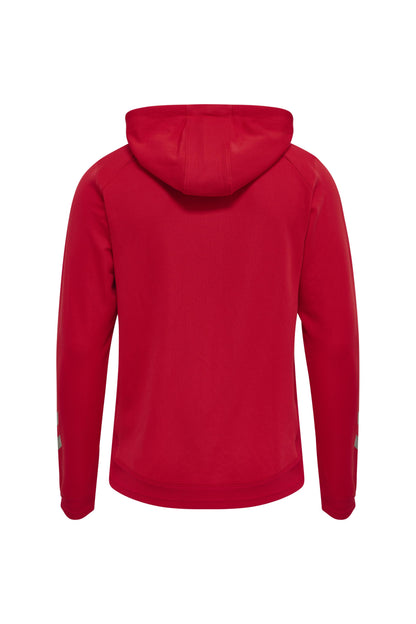 HUMMEL - Hmllead Zip Poly Hoodie - True Red