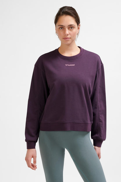 HUMMEL - Hmlmt Dhyani Sweatshirt - Plum Perfect