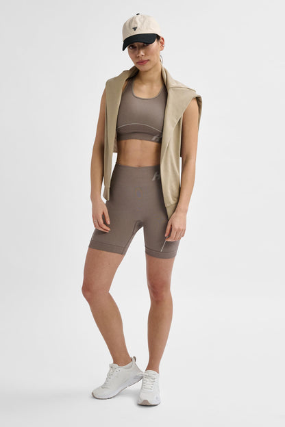 HUMMEL - Hmlte Christel Seamless Sports Top - Chateau Gray/driftwood Melange