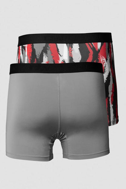 ICANIWILL - Sport Boxer 2-pack - Grey/Red