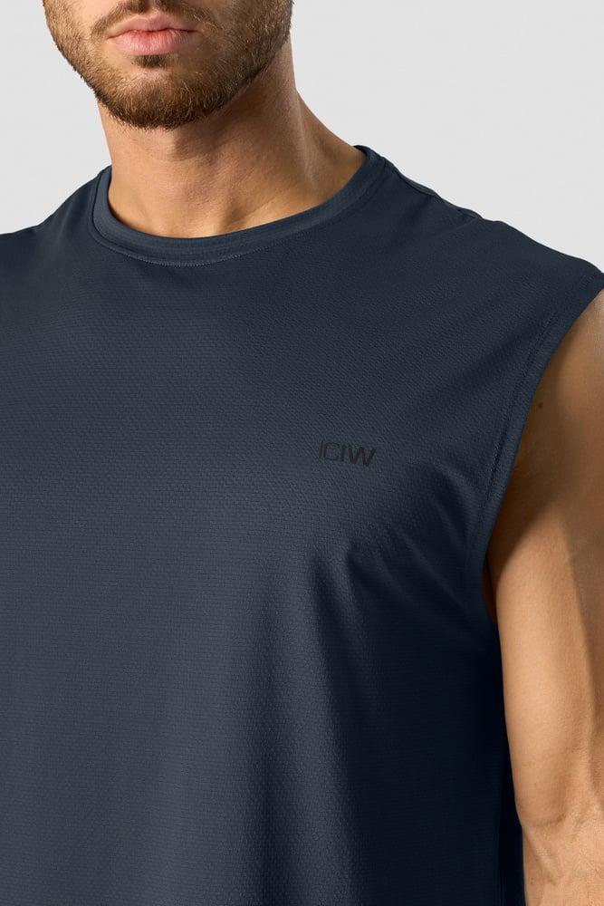 ICANIWILL - Stride Sleeveless T-shirt - Navy