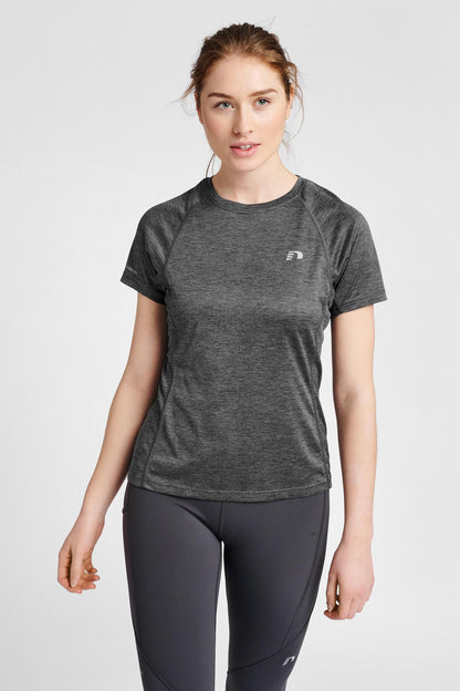 NEWLINE - Women Running T-shirt S/s - Forged Iron Melange