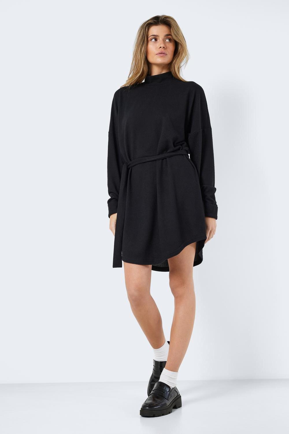 NOISY MAY - City Ava L/s Short Dress - Black