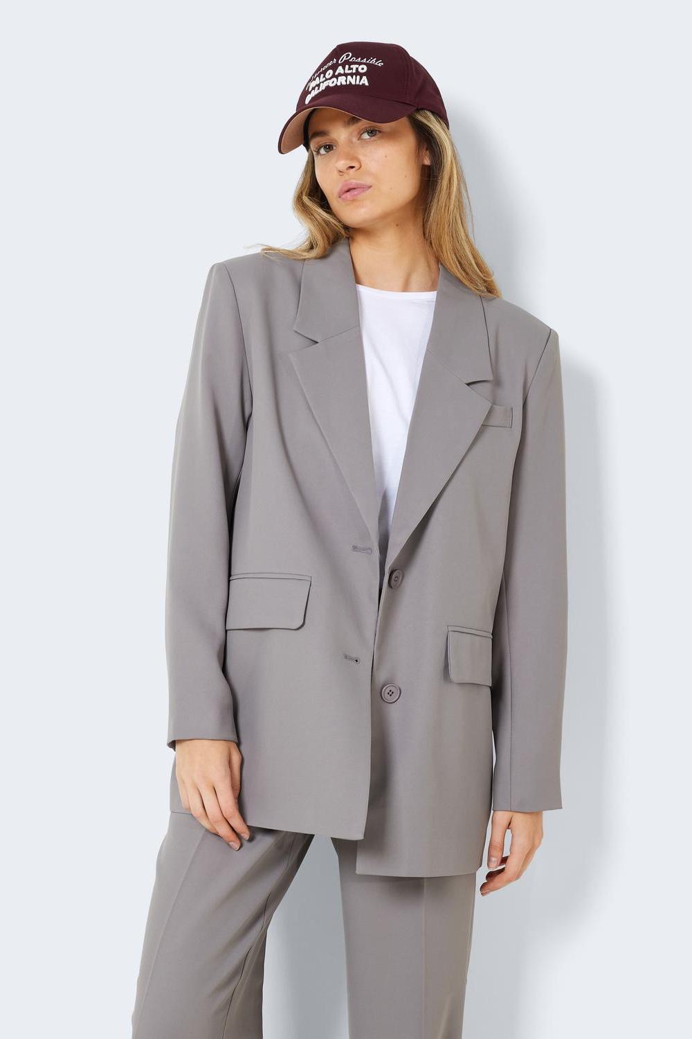 NOISY MAY - Milla L/s Blazer - Grey