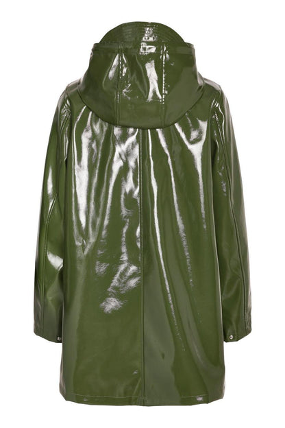 NOISY MAY - Sky L/s A-line Vinyl Coat - Green